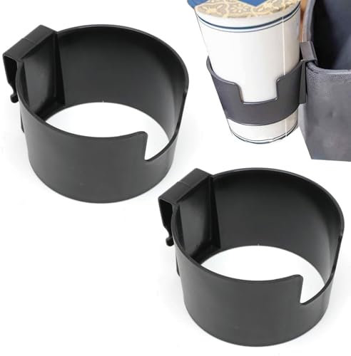 2 Pcs Black Car Cup Holder - Car Drink Holders Cup Holder for Cars, Vehicle Cup Holders for Drinks, Expander Cup Holder for Cars, Car Coffee Cups Holder for Water Bottle, Coffee Mugs and Juice Boxes