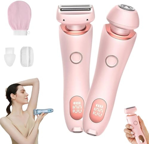 Glisse Pro Haarentferner Boulina, Boulina Glisse Pro, Intimrasierer Für Frauen Trimmer Dual, Usb, Damenrasierer Elektrisch, Mit Led-Anzeige, Kabelloser Für Gesicht Bikini Beine Arme Körper (2PCS-3)
