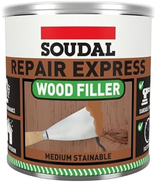 SOUDAL Repair Express Wood Filler, Oak, 500g, 2-Part