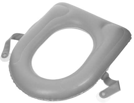 Anneome Aufblasbares Pvc Toilettensitzkissen Komfortable Toilettensitzerhöhung mit Saugnäpfen Rutschfest für Senioren und Kinder für Haushalt und Outdoor Camping