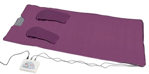 650W Infrared Sauna Blanket 1.8m × 0.8m 5-Layer Sauna Blanket with Remote & Auto Shut-Off & Adjustable Temperature Therapeutic Wellness Wrap for Home Relaxation and Stress Relief (Purple)
