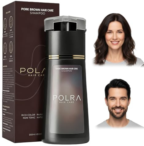EverHaar-Sofort-Farbshampoo Graue Haare abdecken, 10 Min schnelle Wirkung, Ammoniakfrei Pflanzenextrakte pflegend, einfach anzuwenden, 200 ml Schwarz Dunkelbraun Mittelbraun