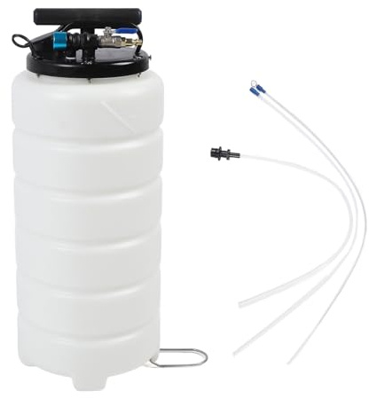 PODSJD Pompa Estrazione Olio 15L Pneumatica Manuale per Fluidi Auto - Efficiente Cambio Olio, Tubature Lunghe, Uso Universale per Moto, Auto e Barche