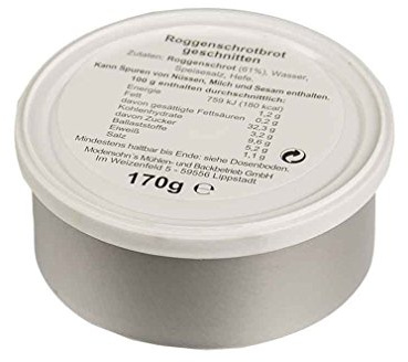 Mil-Tec BW Dosenbrot 170gr (Roggenmischbrot,geschnitten)