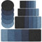 Naler 25-teilig Patches zum aufbügeln in 5 Farben Baumwolle Flicken Bügelflicken Bügeleisen Denim Patches Jeans Reparatursatz Set Aufbügelflicken (5 Größe)