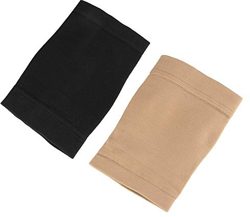 Beauty7 Unisex Tattoo Cover Up Sleeve Forearm Concealer Arm Protection Black and Skin 5.9 inch Pack of 2