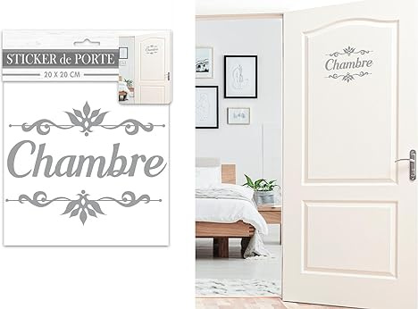 Adhesivo decorativo para puerta de habitación