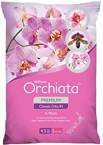 Orchiata orkidébark | Orkidébark för växter 100 % Pure New Zeeland Pinus Radiata | Klassisk ¼ till Organisk planteringsorkidébark för luftning och livslängd