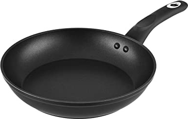 Venga! Sartén honda de 24 cm de diámetro con capacidad de 2.2 L cubierta antiadherente, apto para lavavajillas, fondo de turbo inducción, mango ergonómico suave tacto, negro/plata, VG PAN 3010