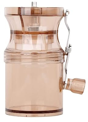 Macinacaffè Macina caffè Macinacaffè Manuale Portatile Burr Pepper Easy Clean Regolabile Ruvidezza Macinacaffè Manuale Professionale Macinacaffe Macinino da caffè (Color : Bruin, Size : 6.4 * 12.6cm)