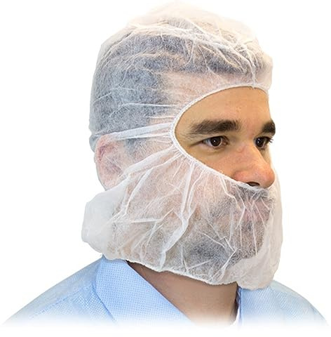 No Touch Easy Gloves Disposable Bouffant Hood - Breathable Polypropylene, One Size Fits All - Lightweight Head Cover for Medical, Food Processing, & Cleanroom Use - 1000 Hoods per Case (White)