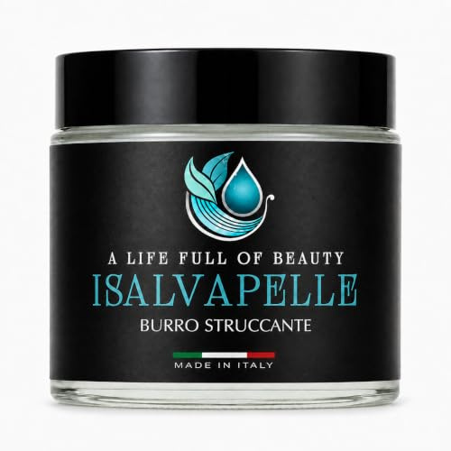 I Salvapelle Burro Struccante Viso e Occhi – Cleansing Balm 80 ml – Detergente Solido per Skincare Naturale Waterproof – Pulizia e Maschera Idratante 2 in 1 con Burro di Karité per Pelle Sensibile
