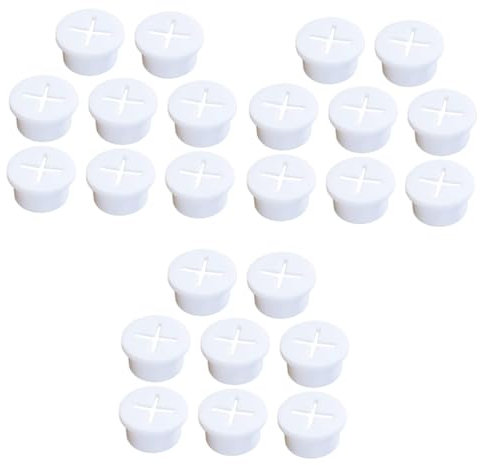 PartyKindom 24pcs Cable Organizer for Home Desk Grommet Cable Protector Wire Holder for