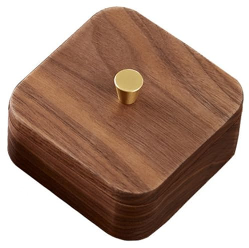 Correa Boîte de Dentaire Simple en Noyer Noir, Boîte Personnalisée pour, Facile à Utiliser