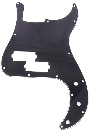 TOYANDONA 13löcher Pb Bass Pickguard Schlagbrett Für Standard P-bass Mit Kratzfester Oberfläche Und Schutzfolie Passgenaues Bass Zubehör in Schwarz Für Präzisen Schutz Und Dekoratives Bassgi