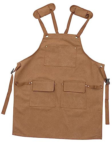Zerodeko Arbeitsschürze Grillschürzen Für Männer Solarbrunnen Friseur Geschenkideen Reinigungsschürze Maurerwerkzeuge Grill Backen Kochschürze Für Männer Wasserdicht Segeltuch Fräulein
