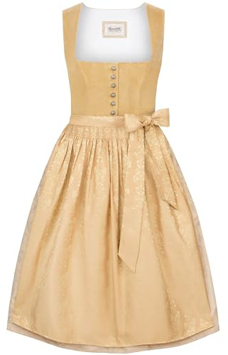 Stockerpoint Damen Dirndl Viktoria I Größe 32-48 I Trachtenkleid mit liebevollen Details & eleganter Dirndlschürze I Bequem & mit Samtfinish I Perfekt für Volksfest & Festlichkeiten