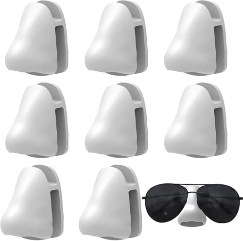 Brillenhalter Wand - 8 Stück Selbstklebender Brillenaufbewahrung - Sonnenbrillen Halter - Brillenablage Aufbewahrung Organizer für Zuhause Badezimmer Wand (Weiß)