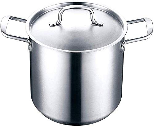 Casseroles Casseroles Marmite Pots à Légumes Asperges En Acier Inoxydable avec Couvercle Convient à Tous Les Cuisinière Y Compris Les Ustensiles De Cuisine À Induction, Poêle À Frire Argentée -22 * 20