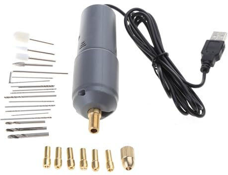 Elettrico Alluminio Portatile Trapano A Mano Set Twist Trapano Utensili Rotanti Resina Casting Gioielli