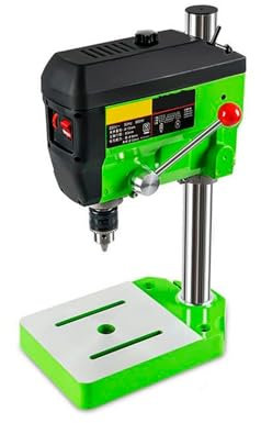 Mini taladro de columna, Mini Pequeña Computadora De Escritorio En Miniatura, BG-5168E Taladro De 680 W Taladro De Mesa De 6 Velocidades BG-5168E Taladro para bricolaje en madera, metal y joyería