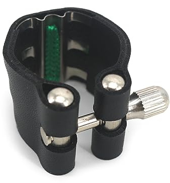 VOCUE Single Screw Adjustment Leathers Saxophone Fastener Clip Sax Clamp Saxophone Ligature for Saxophone Mouthpiece