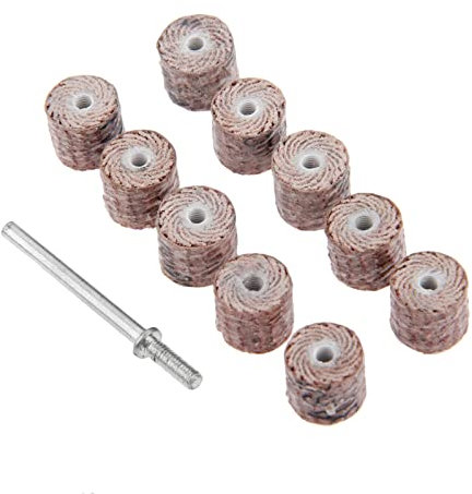 SZTVECFW 10Pcs 80-Grit Sanding Flap Wheel Sander Sanding Disc Grinding Flap Disc Grinder Rotary Tools 10 * 10 * 3mm