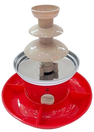 Máquina para fuente de chocolate - Fuente de fondue - Fuente de queso de 3 niveles - Fuente de caramelos de acero inoxidable, Fuente de fondue de chocolate para cumpleaños, graduaciones, bodas