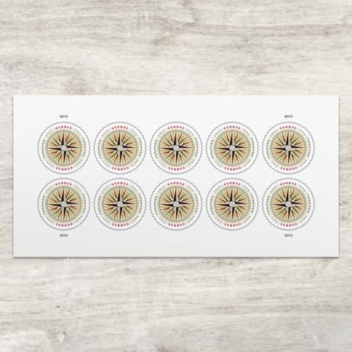 1794 Compass Rose 2025 (Sheet of 10) Global Forever International Rate First-Class Mail Postage Stamps