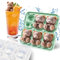 Zamety Stampo Ghiaccio Silicone, Stampo Ghiaccio, Orso Forme Ghiaccio, Senza BPA Stampi Ghiaccio Silicone, Stampi Ghiaccio con Coperchio per Cocktail Birra Whisky, Verde