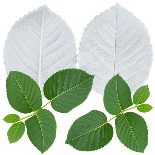 Sijiangmold Blatt Blütenblatt Veiner Silikon Formen Rose Blume Blatt Fondant Form für Schokolade Kuchen Dekoration Cupcake Topper Candy Gum Paste Polymer Clay