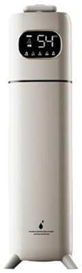 GUHPZA Humidificador Humidificador Eléctrico Capacidad De 8L Purificador De Aire De Piso Generador De Niebla Pantalla Táctil Inteligente Humidificador De Aromaterapia Ajustable,Blanco