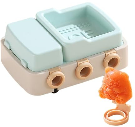 Moldes de silicona para helado, molde casero para helado con 6 cavidades, a prueba de polvo, caja para hacer pasteles, chocolate, goma de mascar