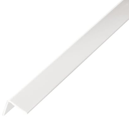 FORESTEA Lot de 10 Baguettes Angles PVC Blanc 2600 x 100 x 100 mm