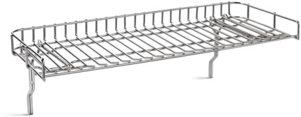 BURNHARD® Warmhalterost für WAYNE Balkongrill aus Edelstahl – zusätzliche Grillfläche & Temperaturzone, ideal zum Warmhalten, indirekten Grillen & Nachziehen von Steaks, Montage ohne Werkzeug