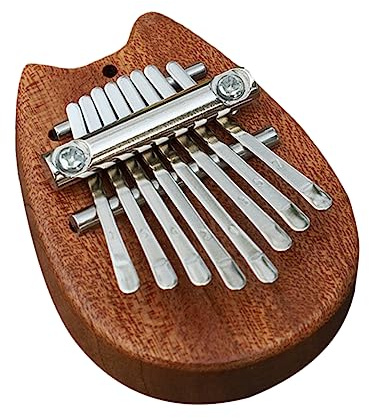 Kisangel Holz Daumenklavier Tasten Mini Finger Piano Musikinstrument Klavierinstrument für Anfänger und Junge Mädchen zum Spielen und Mitnehmen