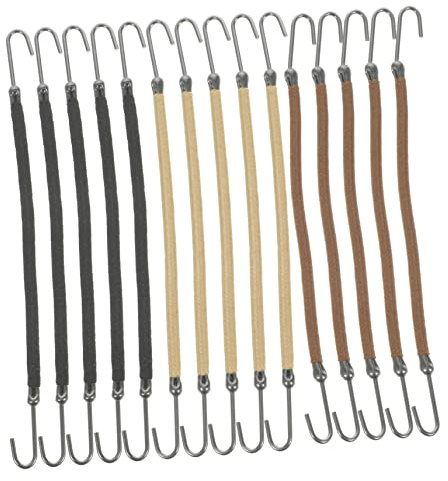 DEARMAMY 15piezas Ganchos Elásticos Cabello Ganchos De Lazo Para Coletas Para Mujeres y Niñas Cordones Elásticos Accesorios Para Peinar El Cabello