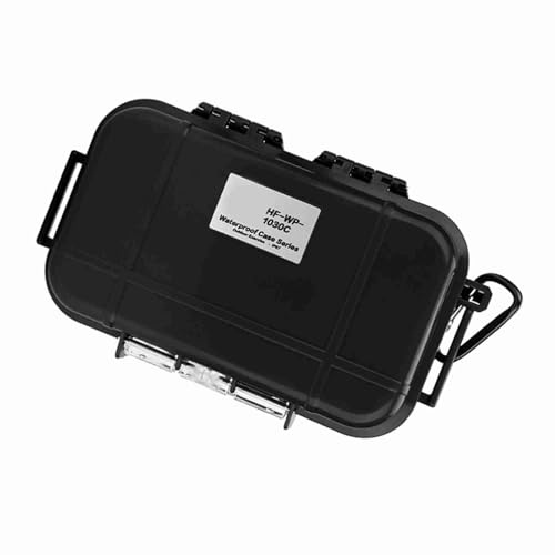 Wakects Caja de Herramientas de Caja de Almacenamiento de Aire Acondicionado a Prueba de Agua con Almohadilla de Goma Desmontable para Teclas de Teléfono Accesorios (Black)