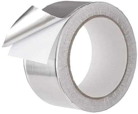 Ruban en feuille de CVC - adhésif en aluminium résistant à la chaleur pour les bouches d'aération, rouleau de réparation | Bande d'étanchéité des métaux réfléchissants, correction d'isolation