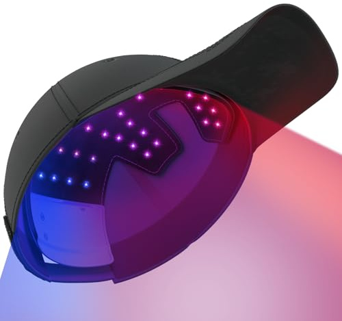 iKeener Casco Led Crescita Capelli, Casco Ricaricabile a 3 Lunghezze d'Onda con Pannello Staccabile, Stimola Crescita e Riduce Caduta per Uomo e Donna