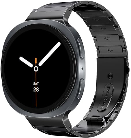 MoKo Metall Armband Kompatibel mit Samsung Galaxy Watch 9/8 40/44mm | für Galaxy Watch 8 Classic 46mm, Edelstahl Armband, für Damen und Herren, Professioneller Look, für Beruf und Büro