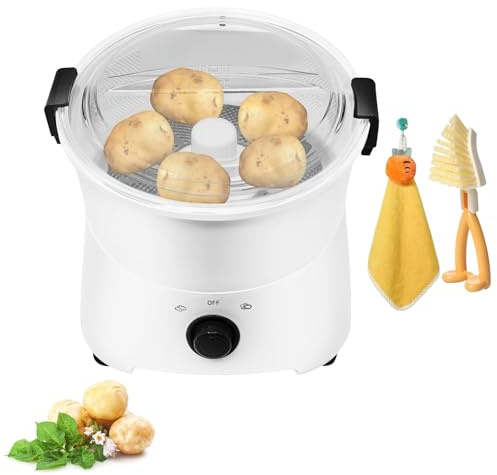 Electric Potato Peeler, 85W One-Button Drive Automatic Peeler, Spinner 2-in-1 Fruit Vegetable Peelers Vegetable Dehydrator