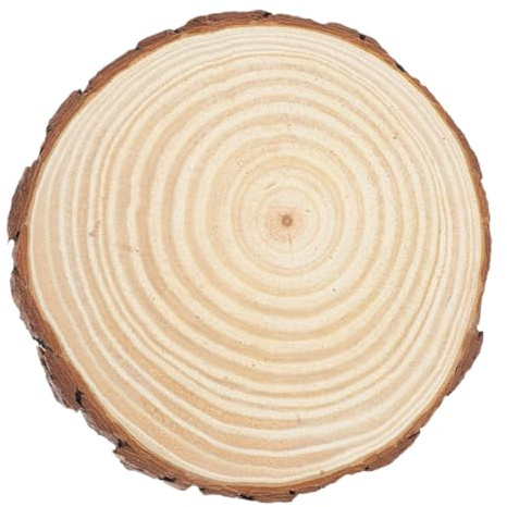 FOMIYES Outdoor Wooden Stepping Stones 26-28cm X 2cm Natural Wood Walkway Logs Garden Lawn Pathway Decorative Wood Chips for Patio and Yard Path