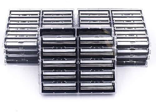 Taconic Shave 100 Twin Klingen-Rasierer Patronen mit Schmier Strip - Kompatibel mit allen Gillette Trac 2, Atra, G2,Vector, Contour Razor Griffe - Hergestellt in USA