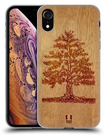 Head Case Designs Arbre Art en Bois Coque en Gel [Protection de Qualité Militaire] Compatible avec Apple iPhone XR