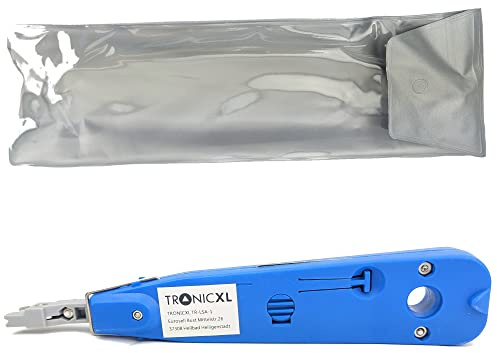 TronicXL Profi LSA Auflegewerkzeug Auflege Anlege Anlegewerkzeug Krone LSA+ Leisten Abisolierer Kabel abisolieren Tool