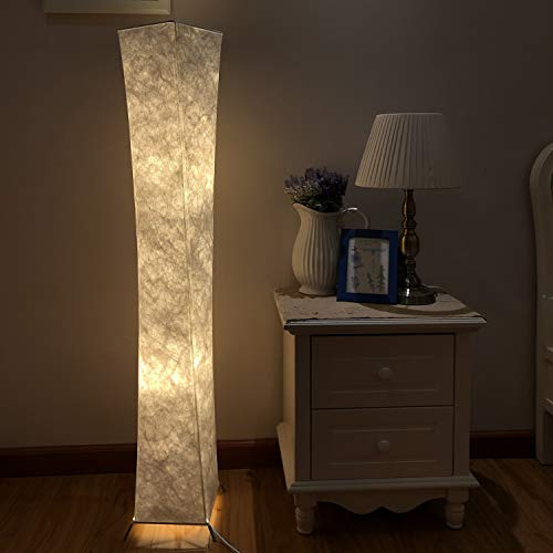 CROSS ZEBRA Floor Lamp, Bedroom Fabric Lamp Soft Warm Lighting Romantic Atmosphere Minimalist Modern Design for Living Room, Tall Arc Floor Standing Lamps Curved Sleeping Night Light(20 * 20 * 132cm)