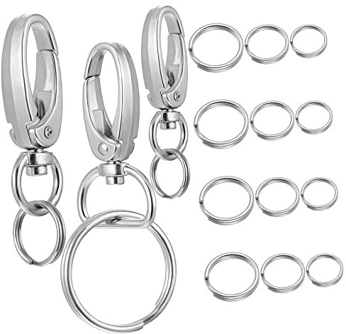 Kisangel Hundemarken-clips Für Halsband Und Leine Mit Passenden Runden Ringen Schnellclips Aus Zinklegierung Für Hundemarken Einfach An Halsbändern Oder Geschirren Befestigen