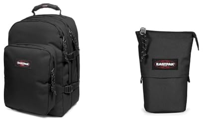 EASTPAK PROVIDER Rucksack, 27 L - Black (Schwarz) & UP CASE Federmäppchen, 27 L - Black (Schwarz)
