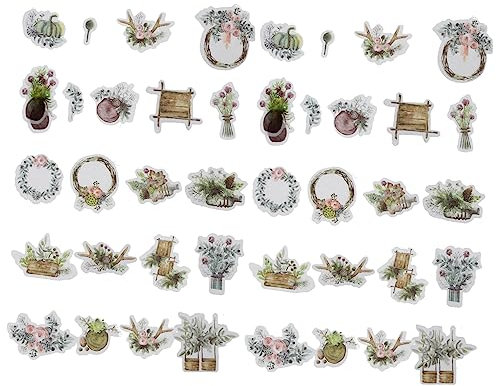 SEWACC 4 Boxen Box Aufkleber Tagebuch Dekoration Reise Aufkleber Album Scrapbooking Etikett Briefpapier Sammelalbum Album Dekorative
